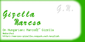 gizella marcso business card